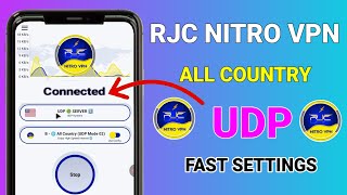 How to set up RJC Nitro VPN with UDP All Countries settings for fast and secure browsing  screenshot 3