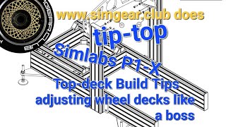 SimLab P1-X wheel deck adjustment tips with www.simgear.club