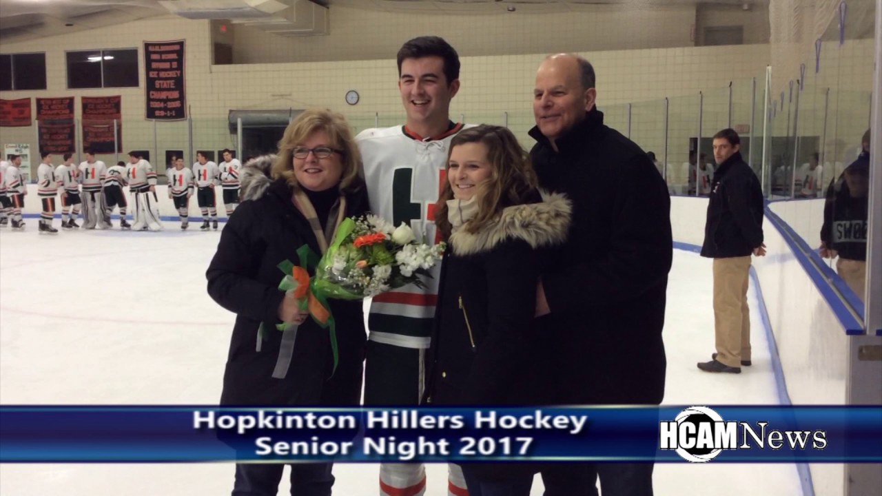 Hillers Hockey Senior Night 242017 YouTube