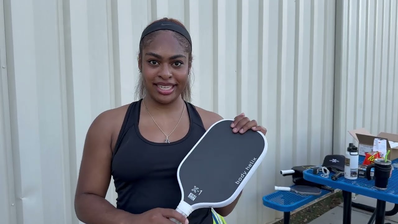 Paysia Reed talks about her body helix X1 pickleball paddle