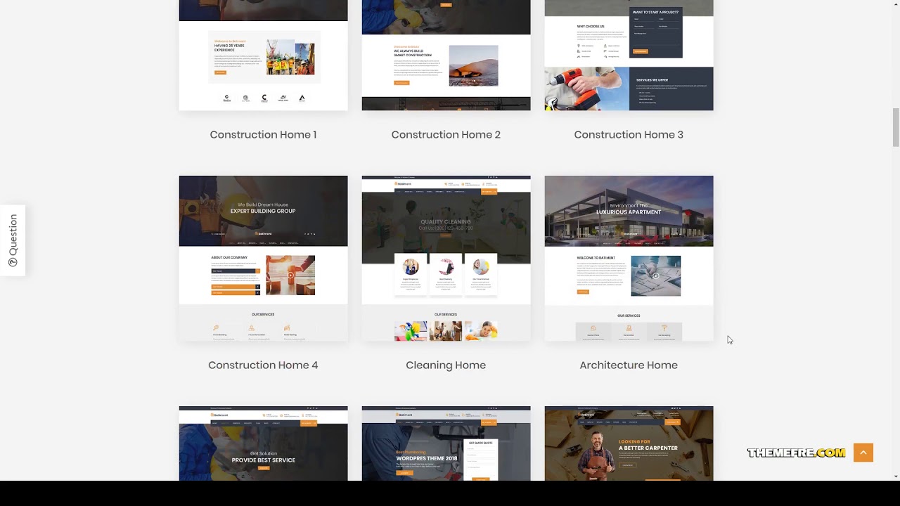 Yui - Construction and Building WordPress Theme building rendering ...
