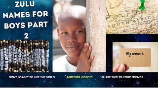 Zulu names for boys Part 2