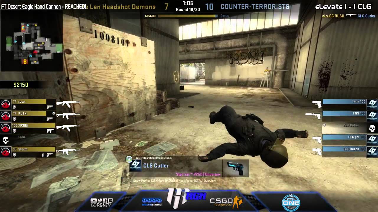 CLG vs eLevate | (bo3) Map 3 Cache | ESL One Katowice Online Qualifier