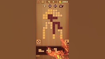 Fire and lightning⚡ Wood block puzzle game🧩 #puzzlegame #relaxing #woodblockpuzzle #tomyarespuzzle