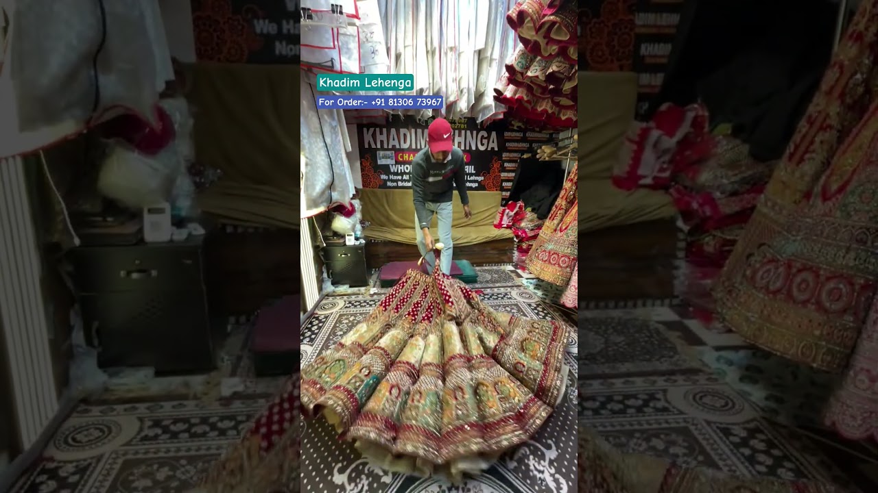 Ball Reception Bridal Lehenga At Wholesale Shop In Chandni Chowk Delhi 