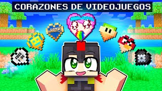 Conseguí TODOS LOS CORAZONES de VIDEOJUEGOS en Minecraft 😱📱 INVICTOR #3