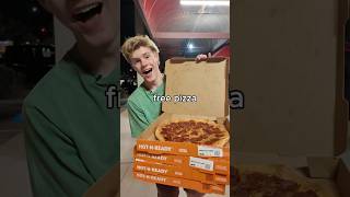 How Much FREE PIZZA Can You Get? #food #funny