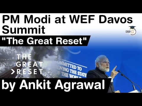 World Economic Forum Davos 2021 - PM Modi addresses WEF Davos Summit 2021 - What is The Great Reset?