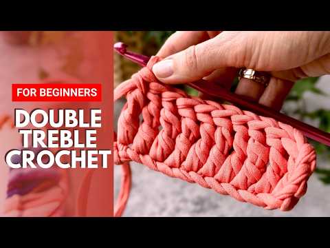 How to Crochet Double Treble Stitch (trtr) | Crochet Tutorial for Beginners Step by Step