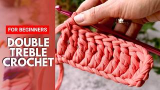 Famous How to Crochet Double Treble Stitch (trtr) | Crochet Tutorial for Beginners Step by Step Profile