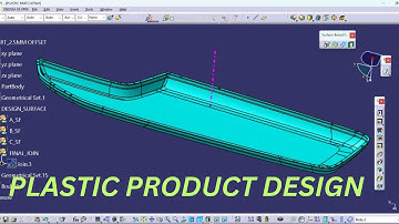 Close volume design in Catia V5 | Plastic Design | A, B & C surface design | Design Tech Lab