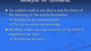 Kant 1: Synthetic A Priori Knowledge