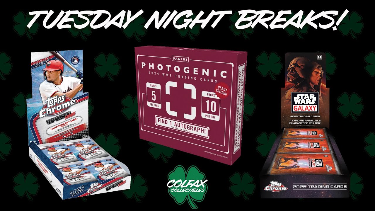 Tuesday Night Breaks! Star Wars,  Baseball, and WWE! GB273 - 275