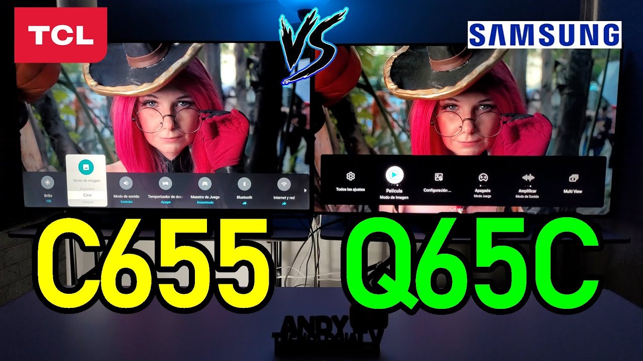 Outline Video TCL C655 vs SAMSUNG Q65C: Smart TVs 4K QLED / 120Hz / VRR / Dolby Vision