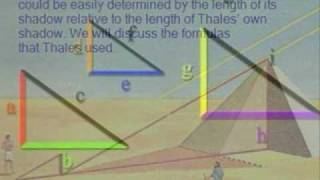 Thales Measures the Height of the Great Pyramid 1