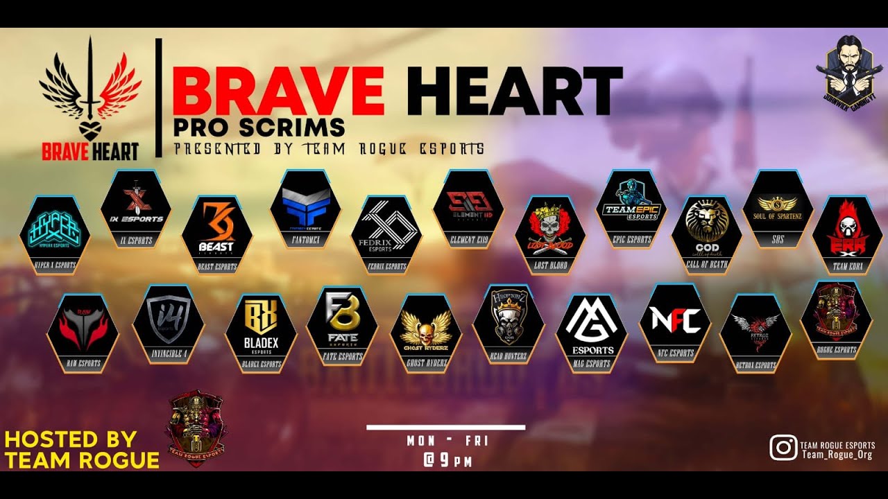 𝗕𝗥𝗔𝗩𝗘𝗛𝗘𝗔𝗥𝗧 𝗣𝗥𝗢 𝗦𝗖𝗥𝗜𝗠𝗦 - 𝐏𝐫𝐞𝐬𝐞𝐧𝐭𝐞𝐝 𝐁𝐲 𝐓𝐄𝐀𝐌 𝐑𝐎𝐆𝐔𝐄 𝐄𝐒𝐏𝐎𝐑𝐓𝐒