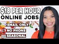 📵 $18 PER HOUR NO PHONE ONLINE JOBS! HURRY, THIS EMAIL JOB WILL GO FAST! WORK FROM HOME JOBS 2022