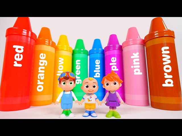 Best Learning Video for Toddlers Learn Colors with Crayon Surprises! 