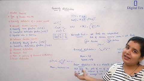 Probability Distributions Class - 12 | Maths 2 | Digital Era