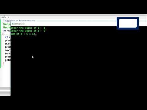 Addition in c programming| How to Start Coding | Programming for ...