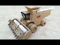 how to make  DIY Harvester from cardboard at home || John Deere Harvester