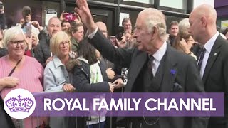 Rapturous Welcome for King's First Visit Since End of Royal Mourning