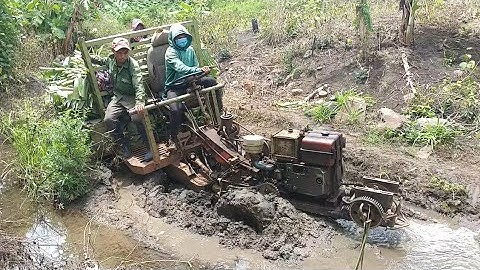 Xe công nông 2 câu chở chuối đường lây lên giốc rất là khỏe(#4)của (KIU 81)