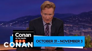 Watch #ConanNYC 10\/31-11\/3 | CONAN on TBS