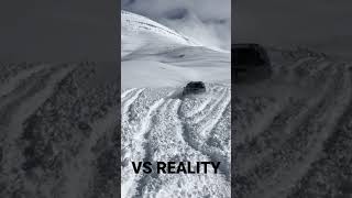 Jeep snow wheeling - Instagram Vs reality