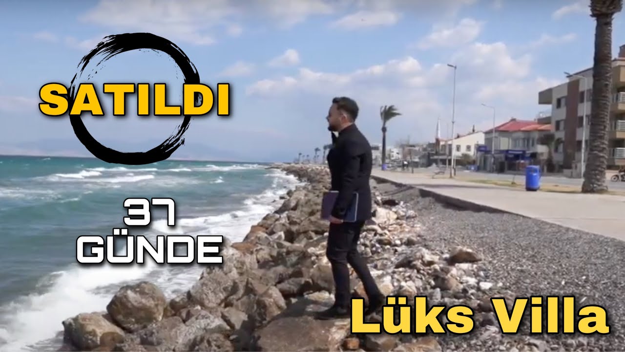 İzmir Güzelbahçede Denize 80 Metre Mesafede 2.300.000 TL Satılık Bahçeli 3 + 1 Lülks Villa