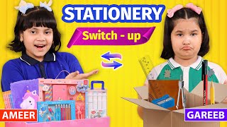 Ameer vs Gareeb  Stationery SwitchUp Challenge | Mystery Box | Toystars