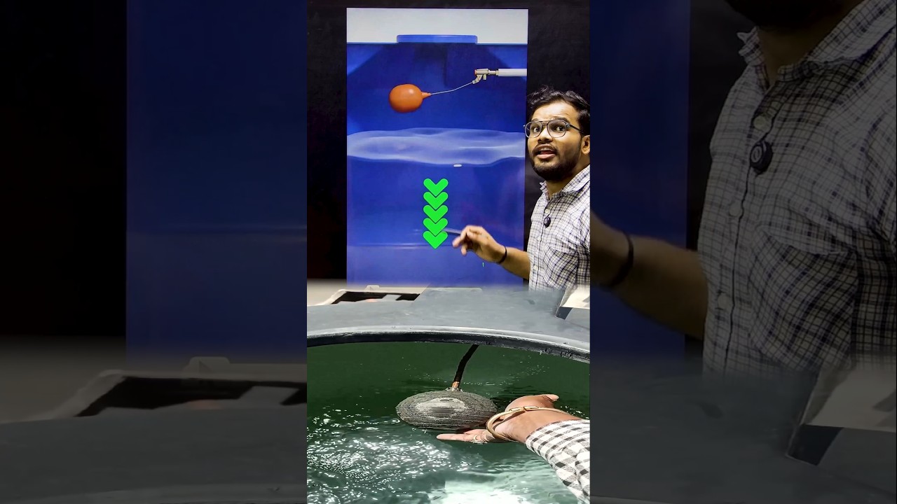 How this ball stop the water? #science #education #physics #learning #experiment