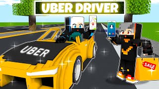 Playing As UBER DRIVER In Minecraft (Hindi)