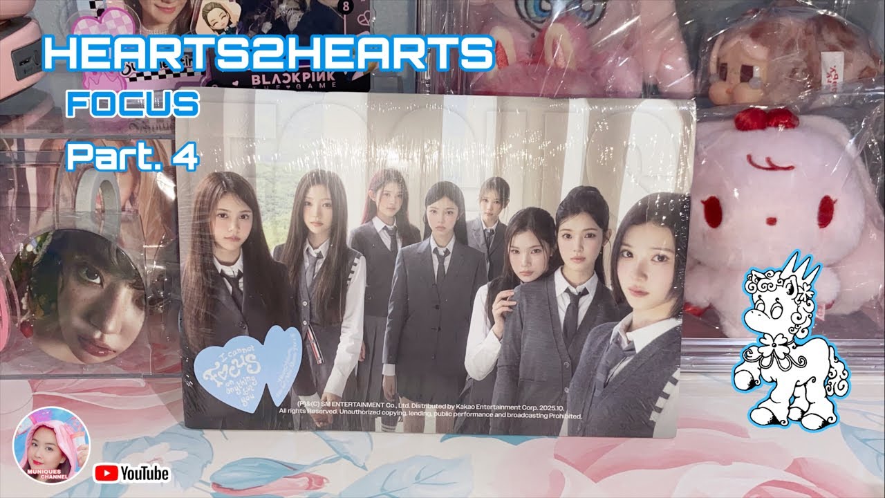 Unboxing Hearts2Hearts Focus 1st Mini Album Photobook Version Photocard Part. 4