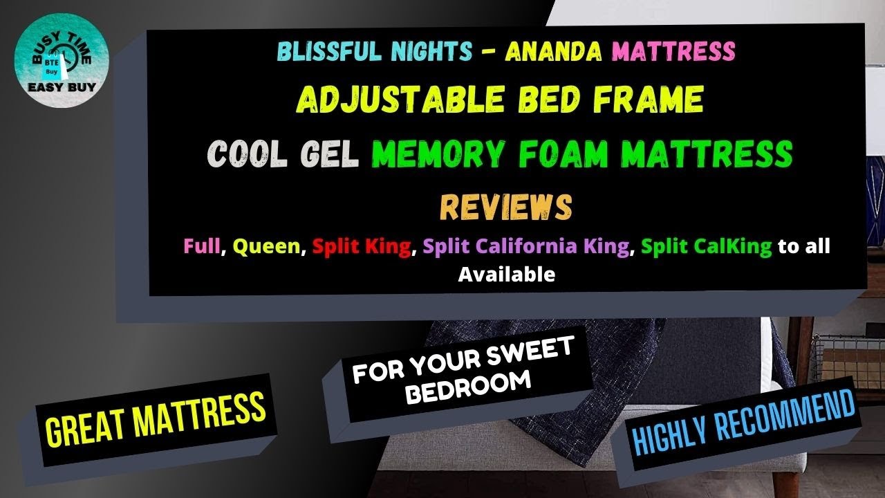 Best Adjustable Bed Frame and Cool Gel Memory Foam Mattress Review 2021
