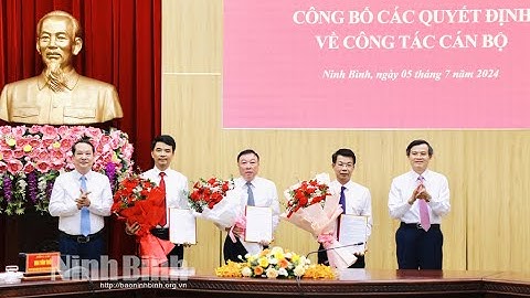 Tỉnh ủy công bố các quyết định về công tác cán bộ