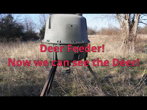 Deer Feeder Updated! #deer #deerfeeding #deerfeed #deerseason #deerfeeder #corn #cornfed #subscribe