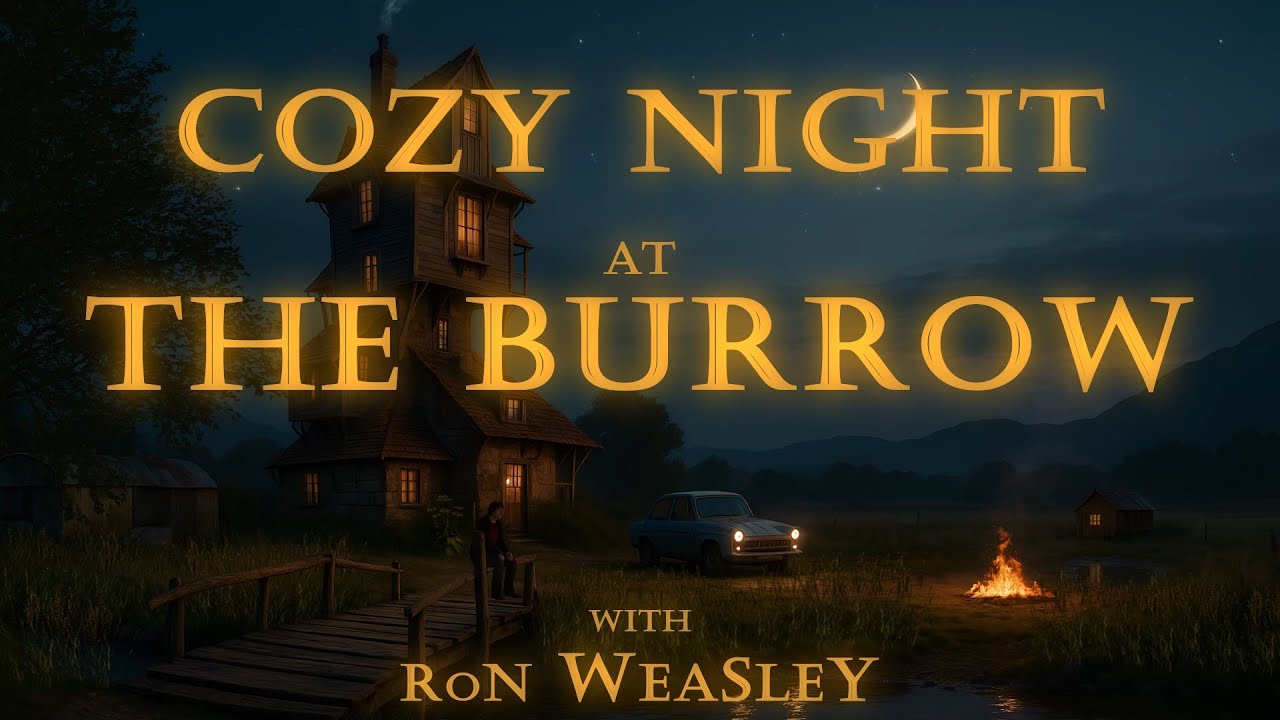 Harry Potter | Cozy Night at The Burrow : Ambience & Music For Study, Sleep, Asmr