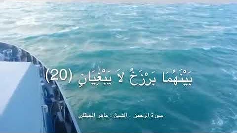 سورة الرحمن / حالات واتس / حالات دين / ماهر المعيقلي / حالات دينية