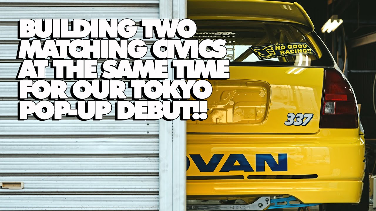 Back in Japan for the New Year to debut TWO NEW Honda Builds...