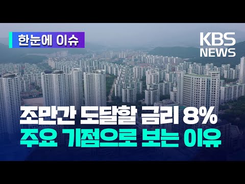[한눈에 이슈] 조만간 도달할 금리 8%…주요 기점으로 보는 이유 / KBS 2023.10.11.