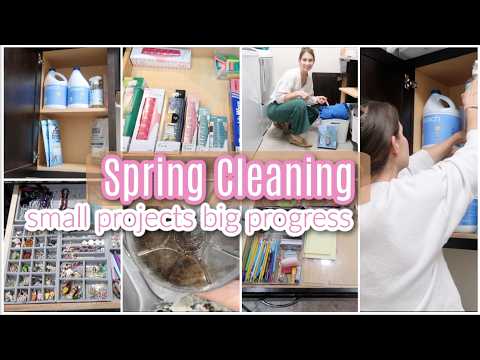 Spring Cleaning & Decluttering My Laundry Room + Kitchen Drawers + Jewlery Bathroom Drawer + More