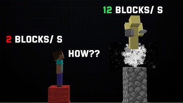 ACTUAL FASTEST way to TOWER in Minecraft!