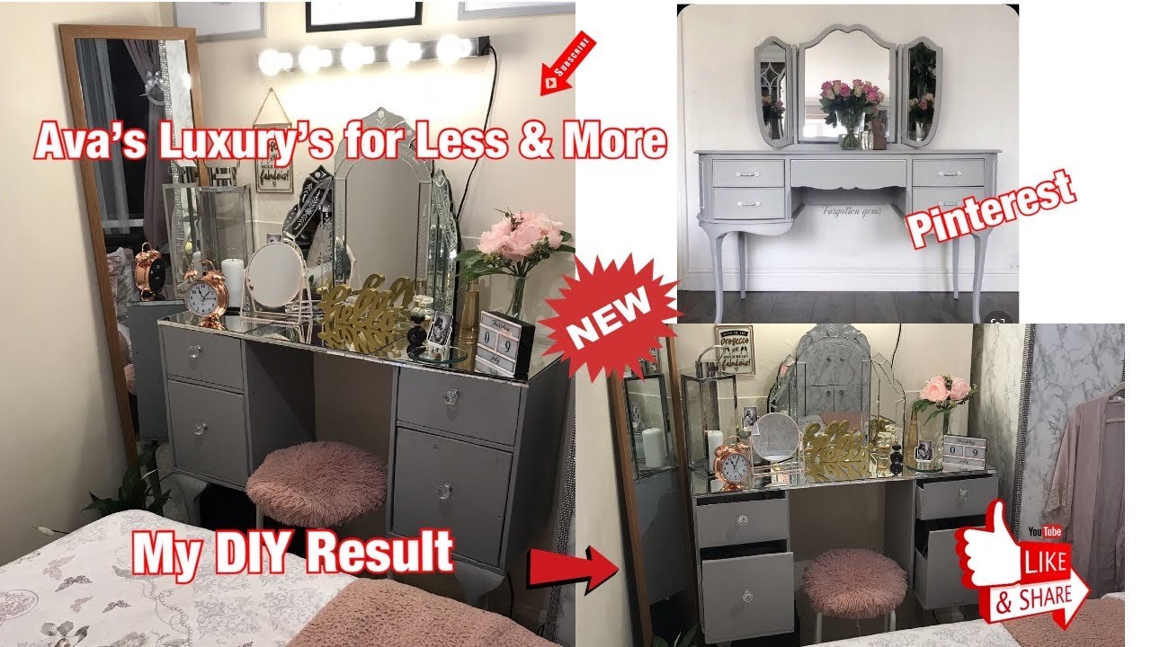 How to Do it yourself Makeup Table - YouTube