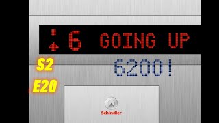 Animated Lifts: S2 E20: 1972 Schindler Mod 6200 Lifts At The Green Wood Apartments, ElevatorHills.