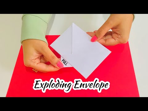Origami Exploding Envelope | Surprise Exploding Card | Easy Origami surprise envelope card ✉️