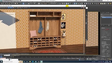 3DsMax Tutorials, Learn 3D Modeling a Stylish Furniture with assets from Scratch in 3dsmax (Part 7)