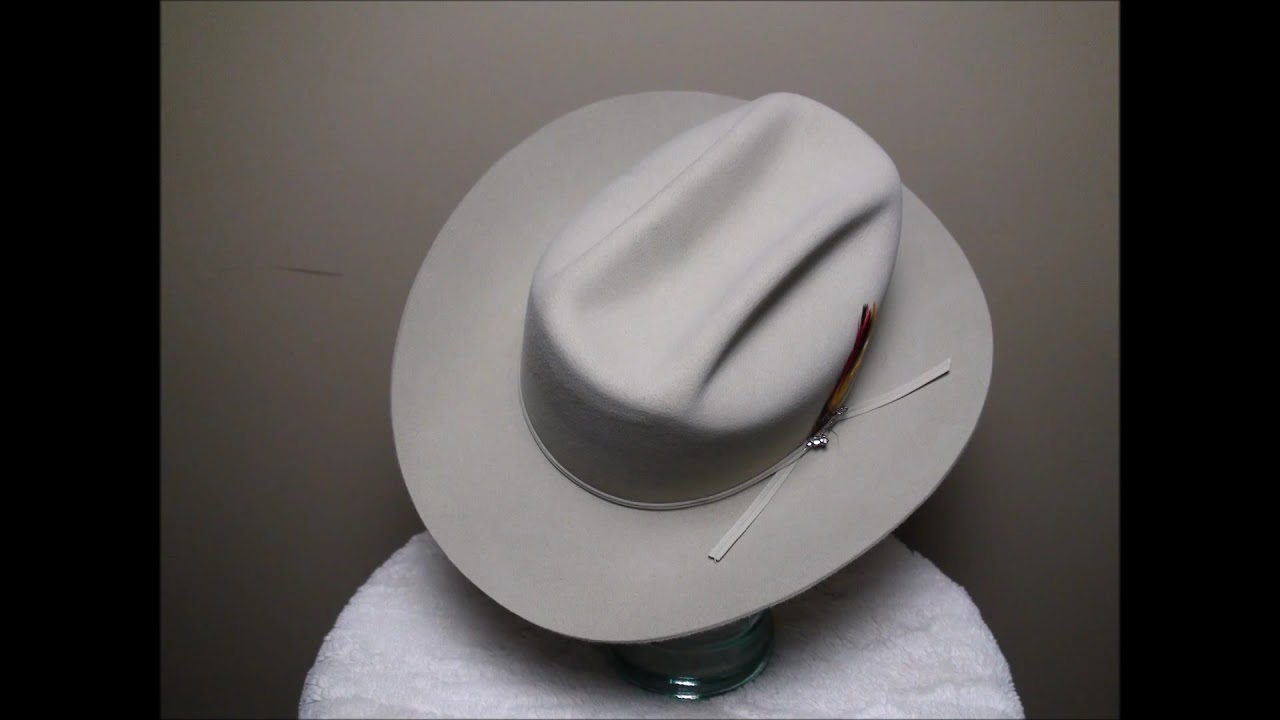 Stetson 4x Beaver Silverbelly Western Cowboy Hat Youtube