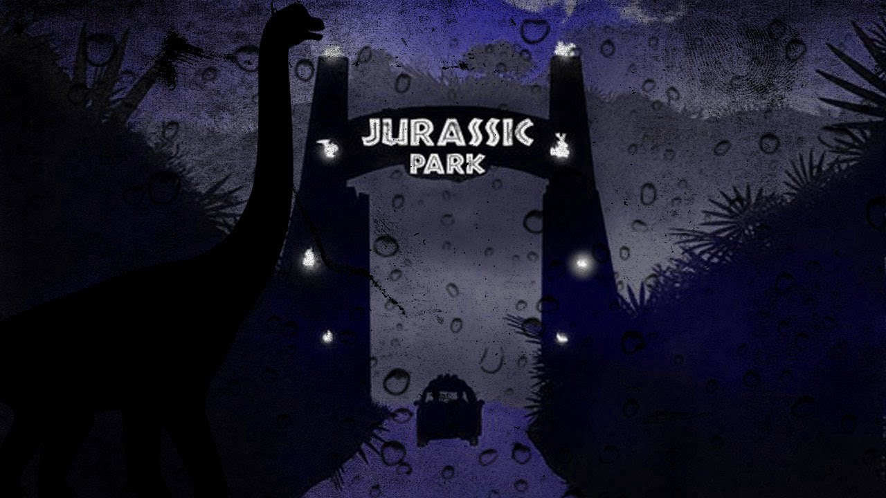 JURASSIC PARK - Brachiosaurus Paddock - ASMR Rain Thunder & Ambient Music Relaxing Sleep Therapy