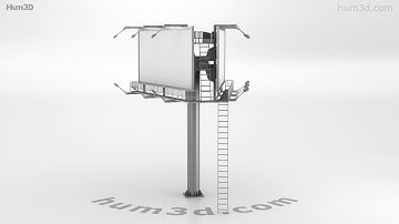 Billboard 3D model by 3DModels.org